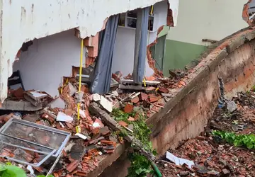 Muro desaba e atinge apartamentos de residencial do Minha Casa, Minha Vida em São Luís; famílias foram retiradas do local