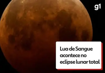 Começa eclipse total da Lua em todo o Brasil; ACOMPANHE AO VIVO