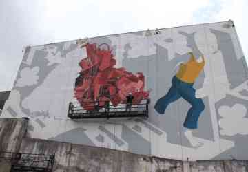 BH: Bairro Lagoinha recebe novo mural de artista italiano