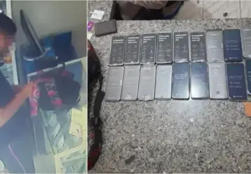 Homem rouba 18 celulares em assalto a loja na cidade de Piancó, mas é preso minutos depois pela PM