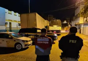 PRF e SEFAZ apreende dois caminhões com irregularidades em São Mamede