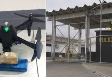 Polícia Penal intercepta drone que tentava entrar em presídio de Campos supostamente com drogas