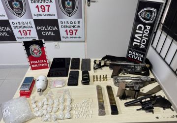 Operação prende suspeito de integrar facção criminosa em Bayeux; armas e drogas foram apreendidas