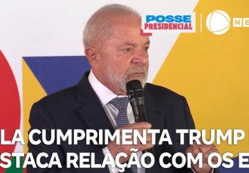 Lula cumprimenta Trump após posse e deseja 