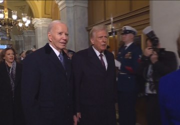 Veja as reações de Joe Biden durante o discurso de posse de Trump