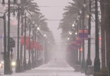 Nevasca histórica e rara atinge Flórida, Texas e Nova Orleans; veja FOTOS e VÍDEO