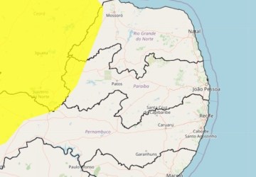 Inmet mantém alerta de chuvas intensas para cidades da Paraíba