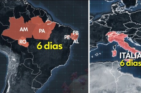 Mortes e casos de Covid nas cidades da Paraíba