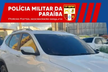 Polícia Militar apreende veículo com queixa de apropriação indébita em Patos