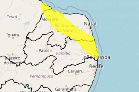 Inmet emite alerta de chuvas intensas para João Pessoa e mais 55 cidades na Paraíba; veja lista