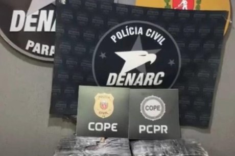 Operação no Paraná apreende mais de 250 kg em drogas que seriam enviadas à Paraíba