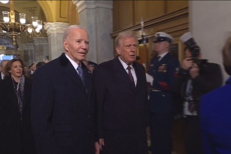 Veja as reações de Joe Biden durante o discurso de posse de Trump